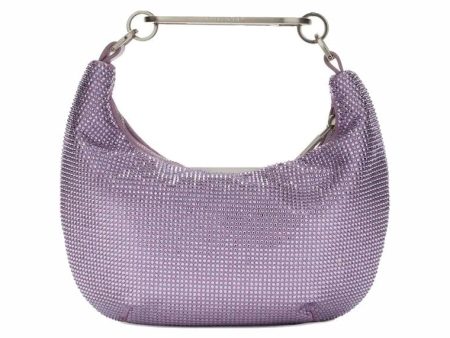 Off-White Paperclip Embellished Shoulder Bag Lilac Purple For Discount