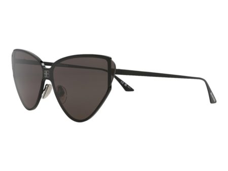 Balenciaga Cat Eye Sunglasses Black Black Grey For Cheap