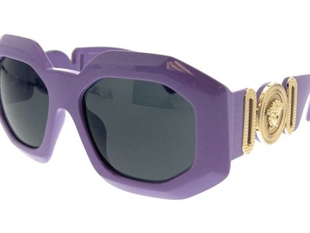 Versace Oval Sunglasses Violet on Sale