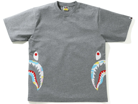 Bape Multi Camo Side Shark Relaxed Tee - AUTHENTIC -NEW WITH TAGS on Sale