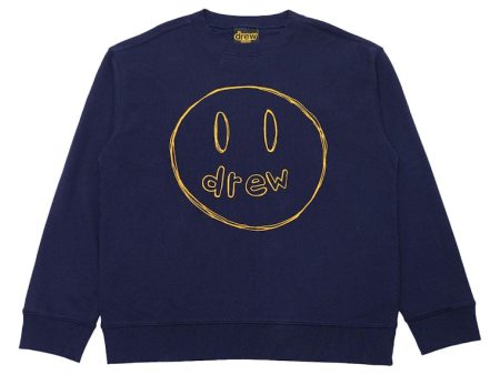 Drew House Sketch Mascot Crewneck Navy Sale