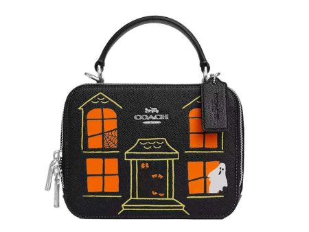 Coach Halloween Haunted House Crossbody Bag Black For Sale