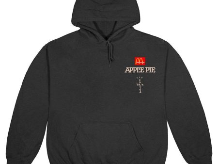 Travis Scott X Mcdonald S Apple Pie Hoodie Washed Black Online Sale