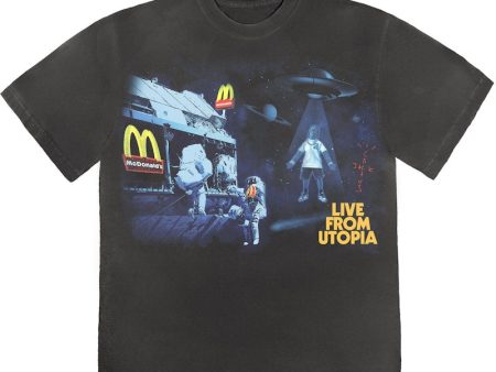 Travis Scott X Mcdonald S Live From Utopia T-Shirt Black Online Hot Sale