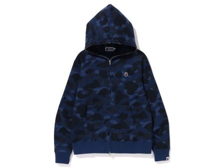 Bape Color Camo Thermal Full Zip Hoodie Navy Supply