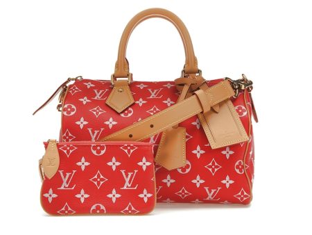 Louis Vuitton Speedy P9 Bandoulière 25 Monogram Leather Red Online now