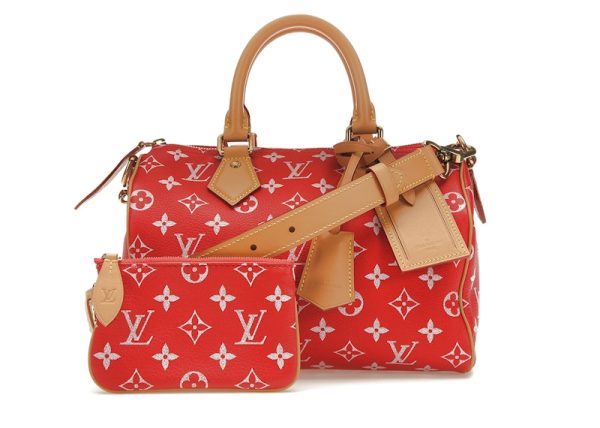 Louis Vuitton Speedy P9 Bandoulière 25 Monogram Leather Red Online now