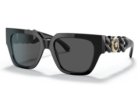 Versace Square Sunglasses Black Online now