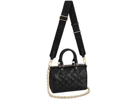 Louis Vuitton Speedy Bandouliere 22 Black Cheap