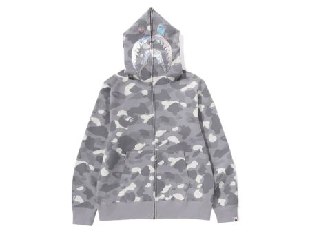 Bape City Camo Shark Full Zip Hoodie (Ss24) Gray For Discount