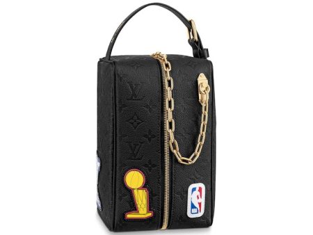 Louis Vuitton X Nba Hero Jacket Leather Cloackroom Dopp Kit Monogram Black on Sale