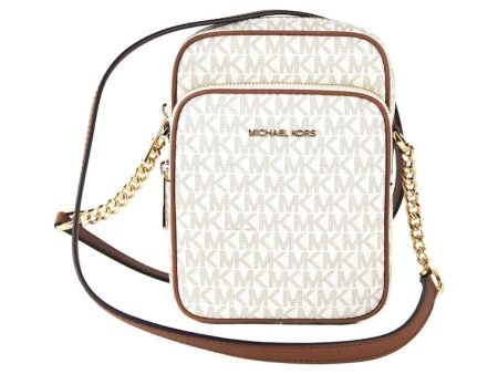 Michael Kors Jet Set North South Crossbody Bag Medium Vanilla For Cheap