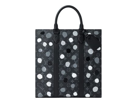 Louis Vuitton X Yayoi Kusama Sac Plat Monogram Eclipse Black Silver Hot on Sale