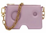 Off-White Burrow Leather Shoulder Bag Lilac Discount