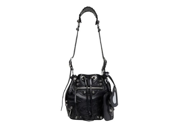 Balenciaga Le Cagole Bucket Bag Xs Black Arena For Cheap