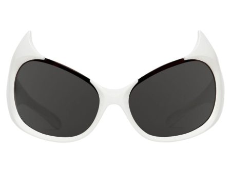 Balenciaga Gotham Cat Sunglasses White Supply