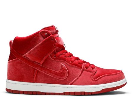 SB Dunk High PRM  Red Velvet  2016 SKU 313171 661 - Authentic - New in Box Online Hot Sale