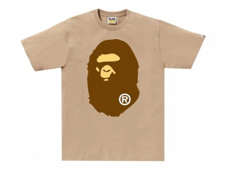 Bape Big Ape Head Tee Beige Online