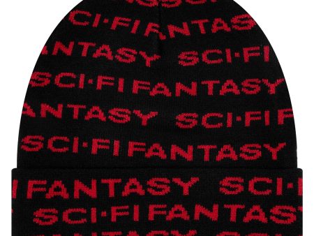 Sci Fi Fantasy - Repeat Logo Beanie Cheap