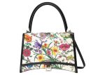 Gucci X Balenciaga The Hacker Project Medium Hourglass Bag White Flora Discount