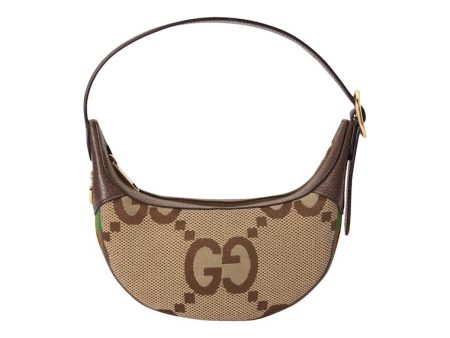 Gucci Ophidia Bag Mini Jumbo Gg Camel Ebony Hot on Sale