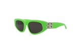 Balenciaga Cat Eye Sunglasses Green Silver Grey Sale