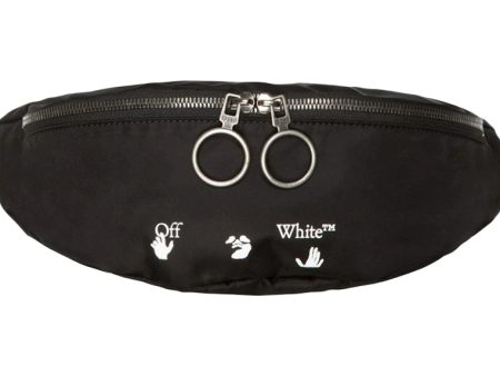 Off-White Ow Logo Nylon Belt Bag Black Discount