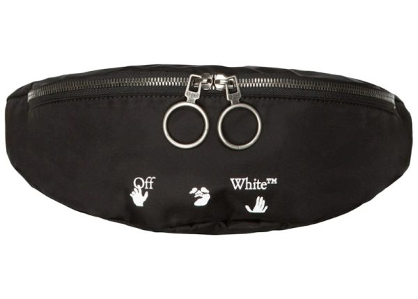 Off-White Ow Logo Nylon Belt Bag Black Discount