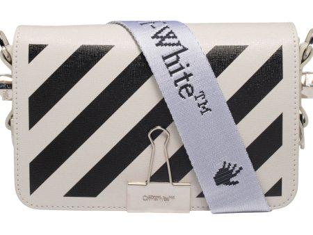 Off-White Diag Flap Bag Mini White Black Hot on Sale