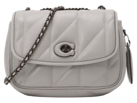 Coach Shoulder Bag With Quilting Pillow Madison Dove Grey Online now