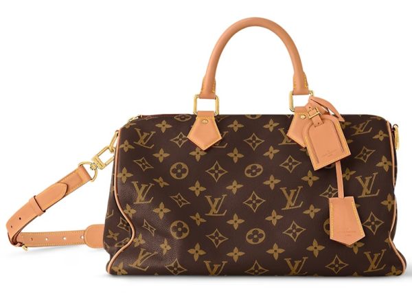 Louis Vuitton Speedy P9 Bandoulière 40 Monogram Leather Brown Monogram For Sale