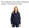 Ladies Port Authority Navy & Iron Jacket Online Sale