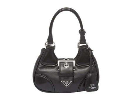 Prada Moon Padded Nappa-Leather Bag Black For Sale