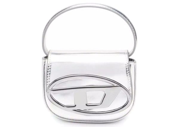 Diesel 1Dr Xs Mini Bag With D Plaque Silver Hot on Sale