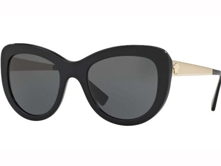 Versace Medusa Cat Eye Sunglasses Black Gold Online Sale