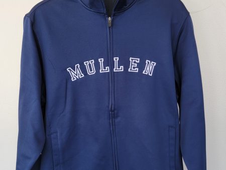 Men s Full Zip Fleece Jacket Navy For Sale