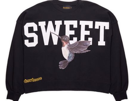 Drew House Sweet Boxy Crewneck Black For Cheap