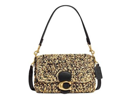 Coach Shoulder Bag Soft Tabby Natural Black Cheap