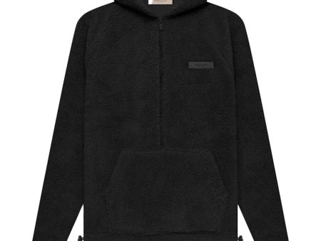 Fear Of God Essentials Polar Fleece Half Zip Hoodie Iron Sale