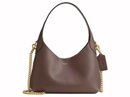 Coach Brooklyn Shoulder Bag 23 Brass Dark Stone Hot on Sale