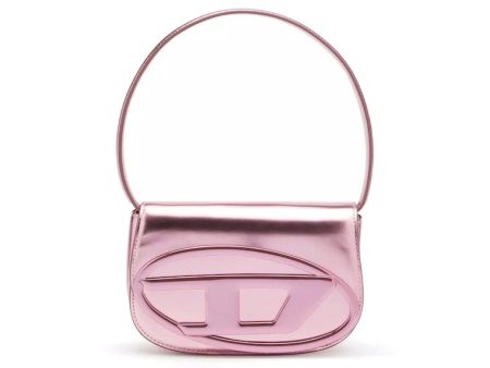 Diesel 1Dr Shoulder Bag Mirrored Leather Pink Online