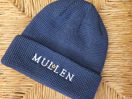 THERMAL KNIT CUFFED BEANIE NAVY Online Hot Sale